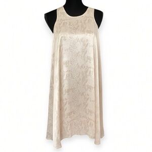 ATM Anthony Thomas Melillo Snake Print Silk Mini Dress Pale Pink Womens medium